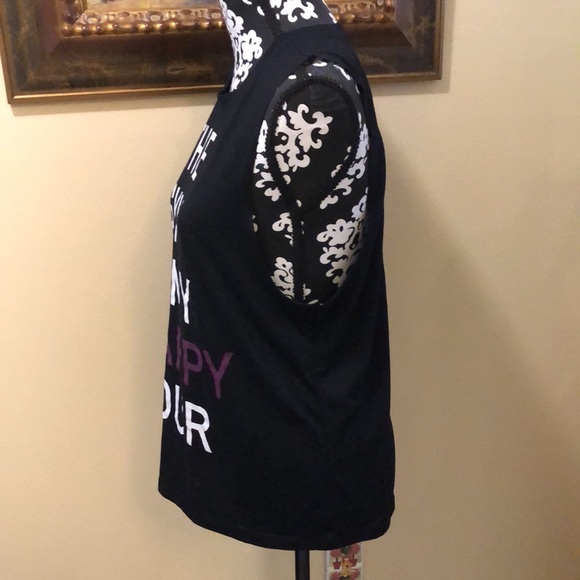 💪Chin💝Up Apparel “The Gym Is My Happy Hour” sleeveless over top - Picture 5 of 9